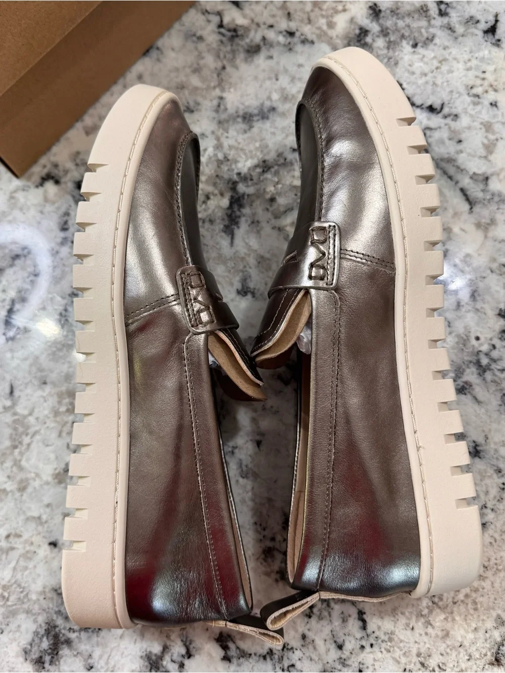 Michael Kors Womens NEW Bronze Loafers